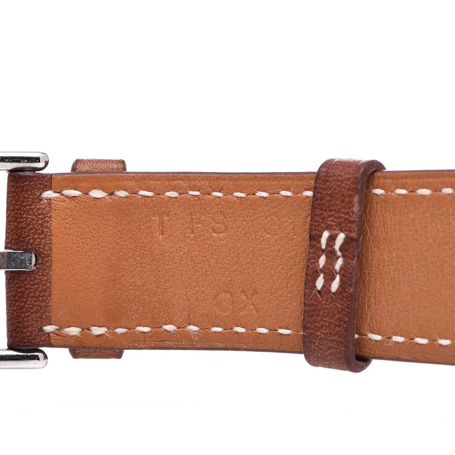 Hermes Barenia 38mm Apple Watch Single Tour Band Fauve 3 of 8