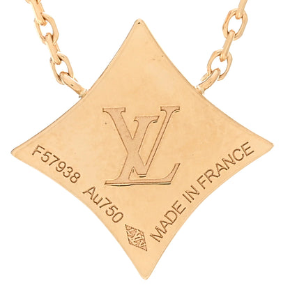 Louis Vuitton 18K Yellow Gold Diamond Black Onyx Color Blossom BB Star Pendant Necklace 4 of 5