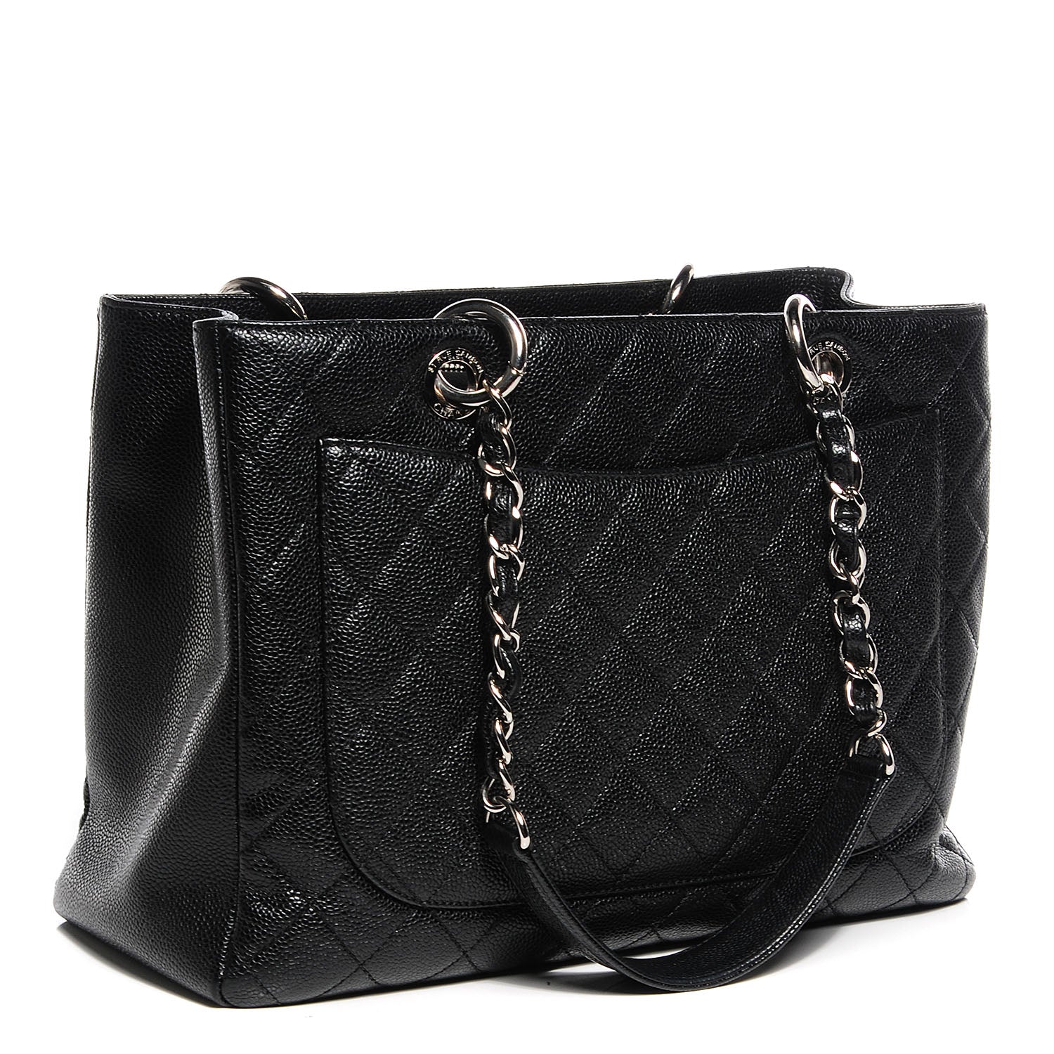 Chanel Caviar Grand Shopping Tote GST Black 3 of 7