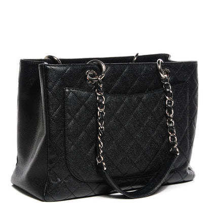 Chanel Caviar Grand Shopping Tote GST Black 3 of 7