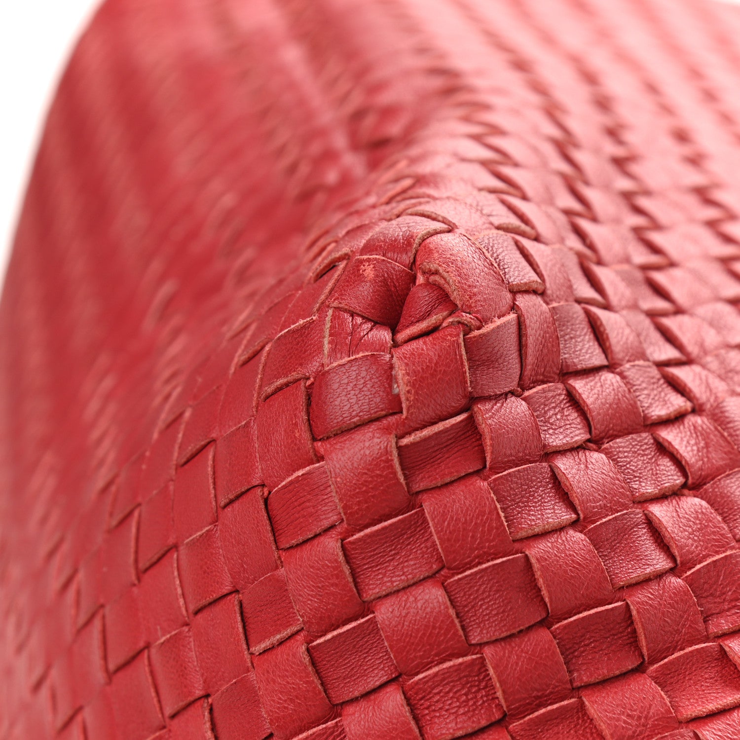 Bottega Veneta Nappa Intrecciato Large Seamless Tote China Red 10 of 11