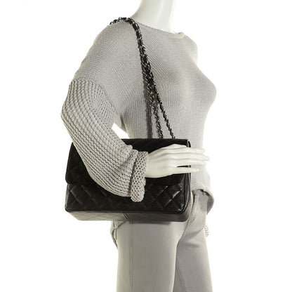 Chanel Caviar Quilted Jumbo Single Flap Black 2 of 9