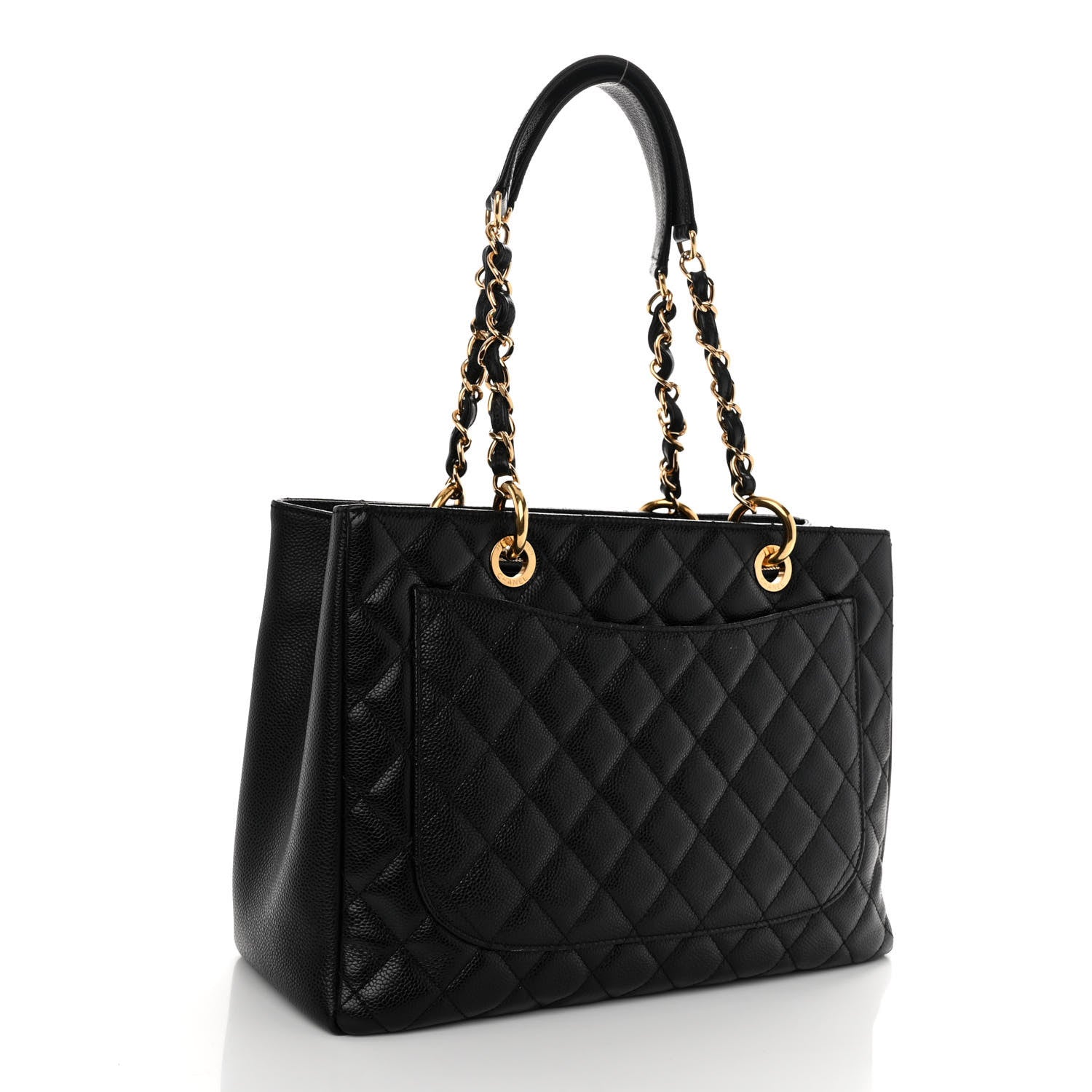 Chanel Caviar Quilted Grand Shopping Tote GST Black 2 of 12