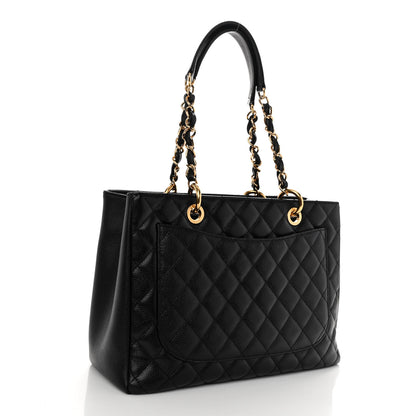 Chanel Caviar Quilted Grand Shopping Tote GST Black 2 of 12