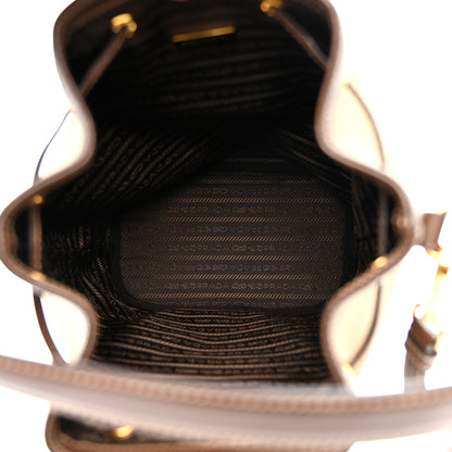 Prada Jacquard Logo Mini Bucket Crossbody Bag Corda Bruciato 5 of 10
