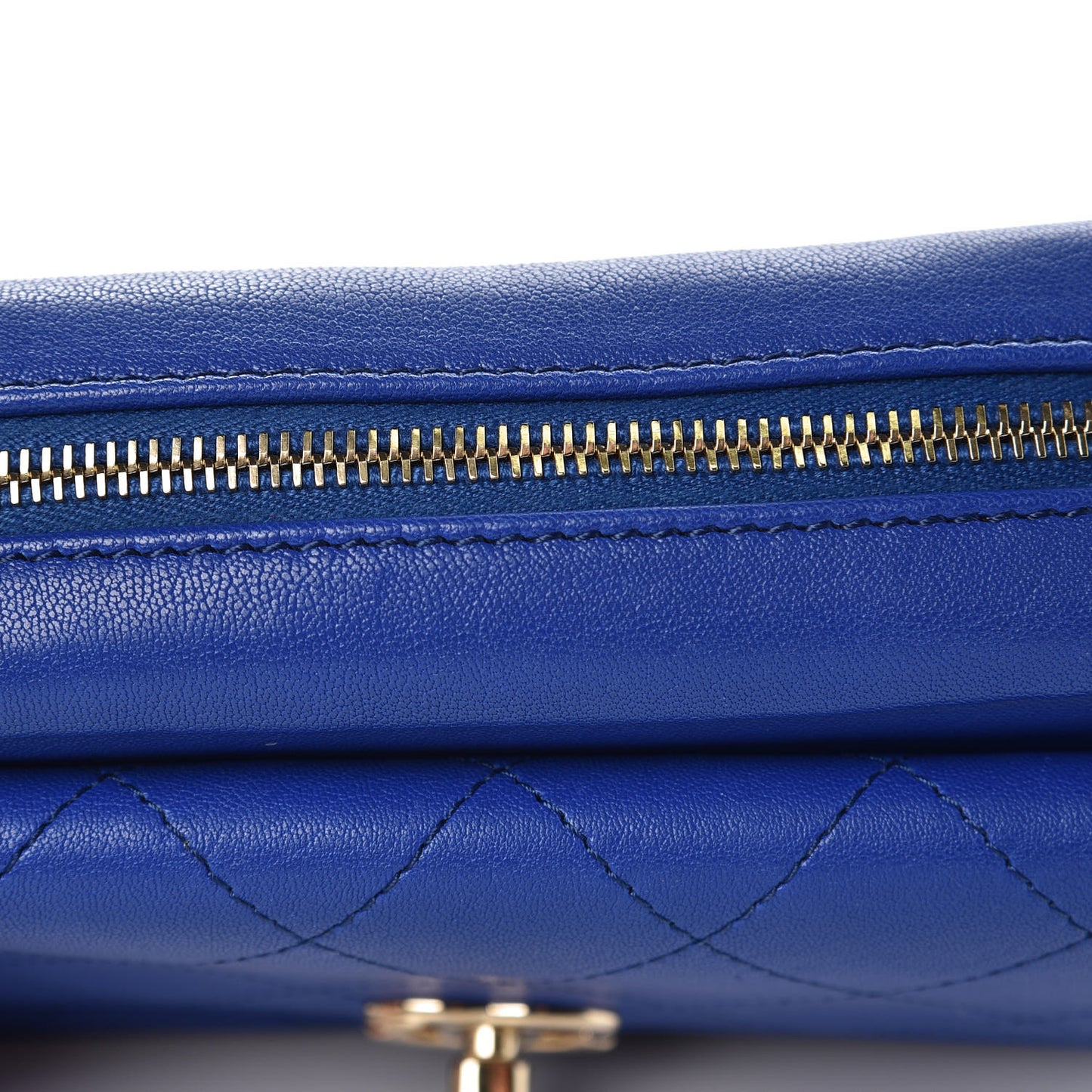 Lambskin Quilted Casual Trip Waist Belt Bag Blue