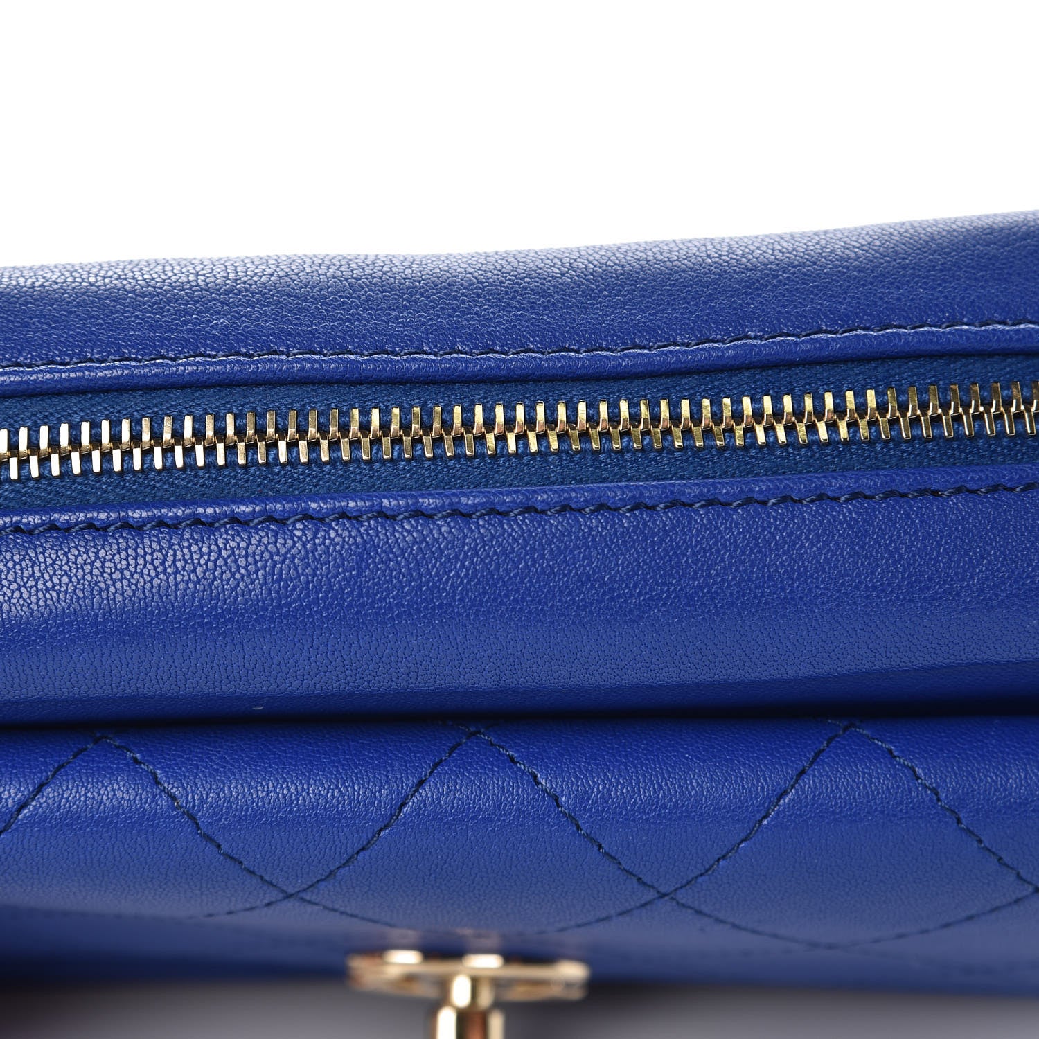 Chanel Lambskin Quilted Casual Trip Waist Belt Bag Blue 9 of 9