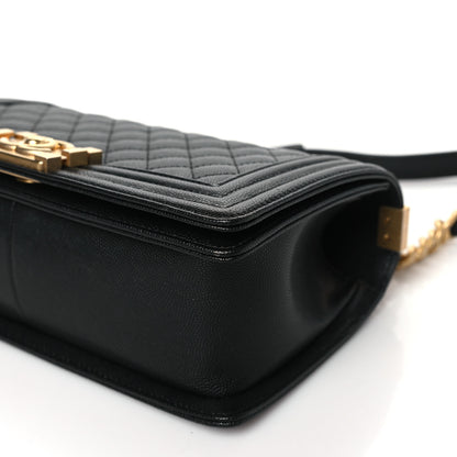 Chanel Caviar Quilted Medium Boy Flap Black 10 of 10