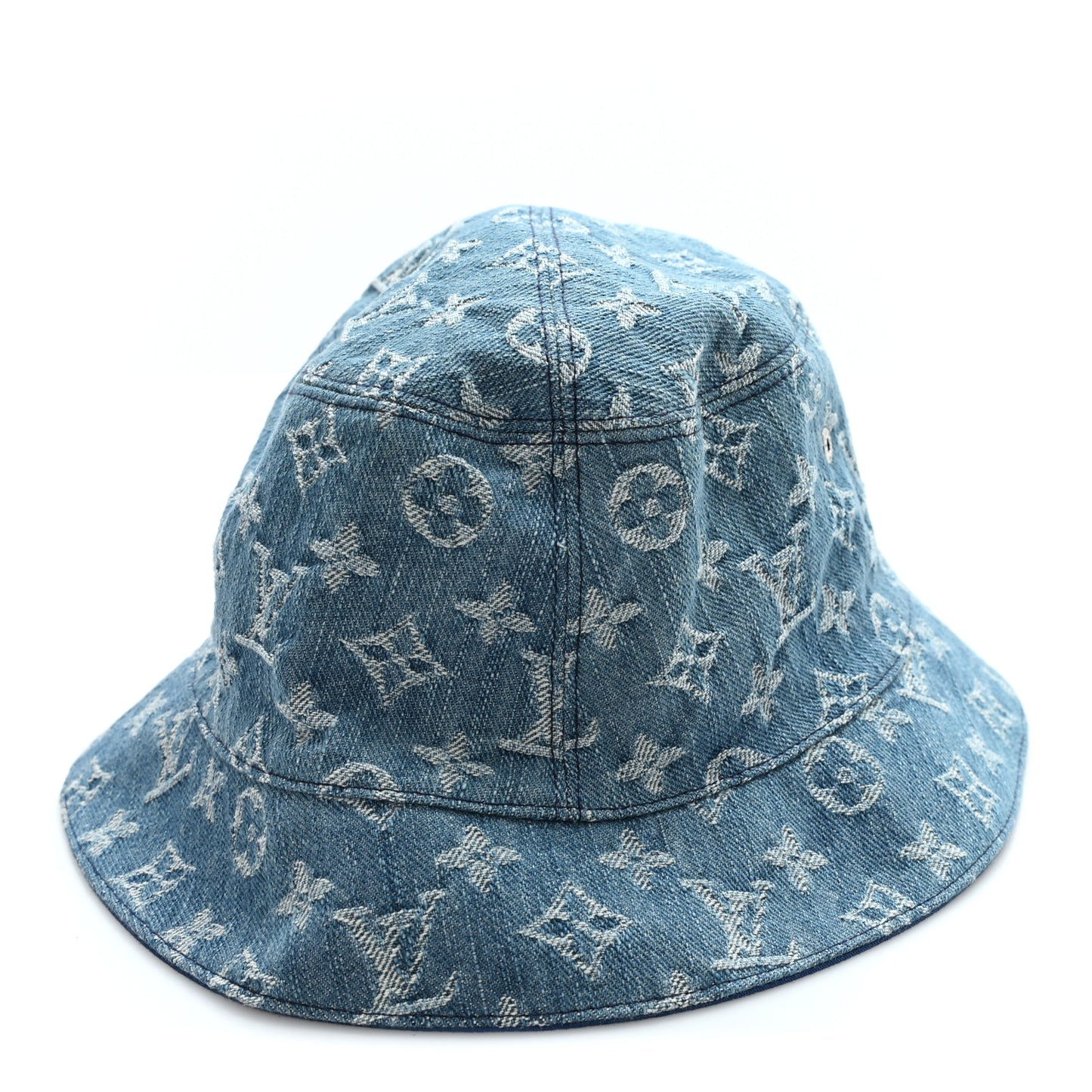 Monogram Denim Essential Bucket Hat 60 Blue