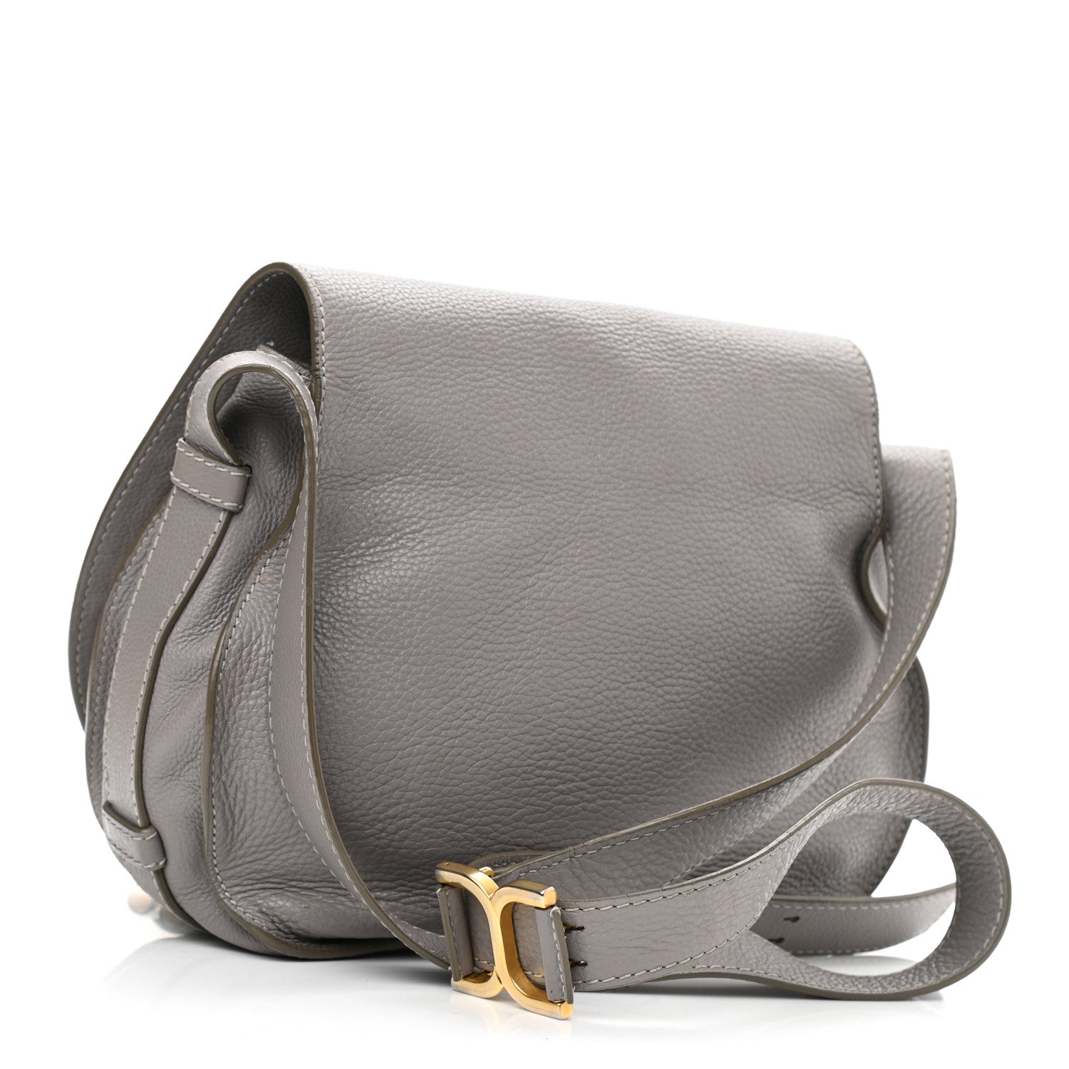 Chloe Calfskin Medium Marcie Round Crossbody Bag Cashmere Grey 7 of 32