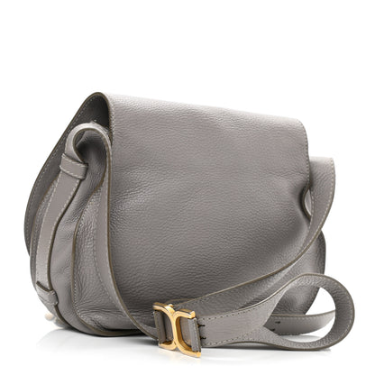 Chloe Calfskin Medium Marcie Round Crossbody Bag Cashmere Grey 7 of 32