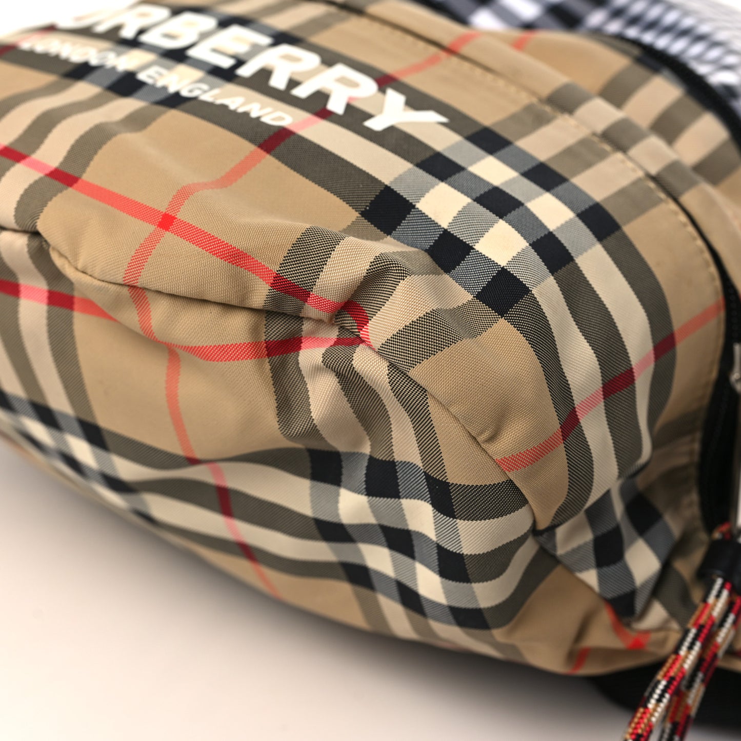 Nylon Rex Vintage Check Convertible Backpack Bum Bag Archive Beige Grey