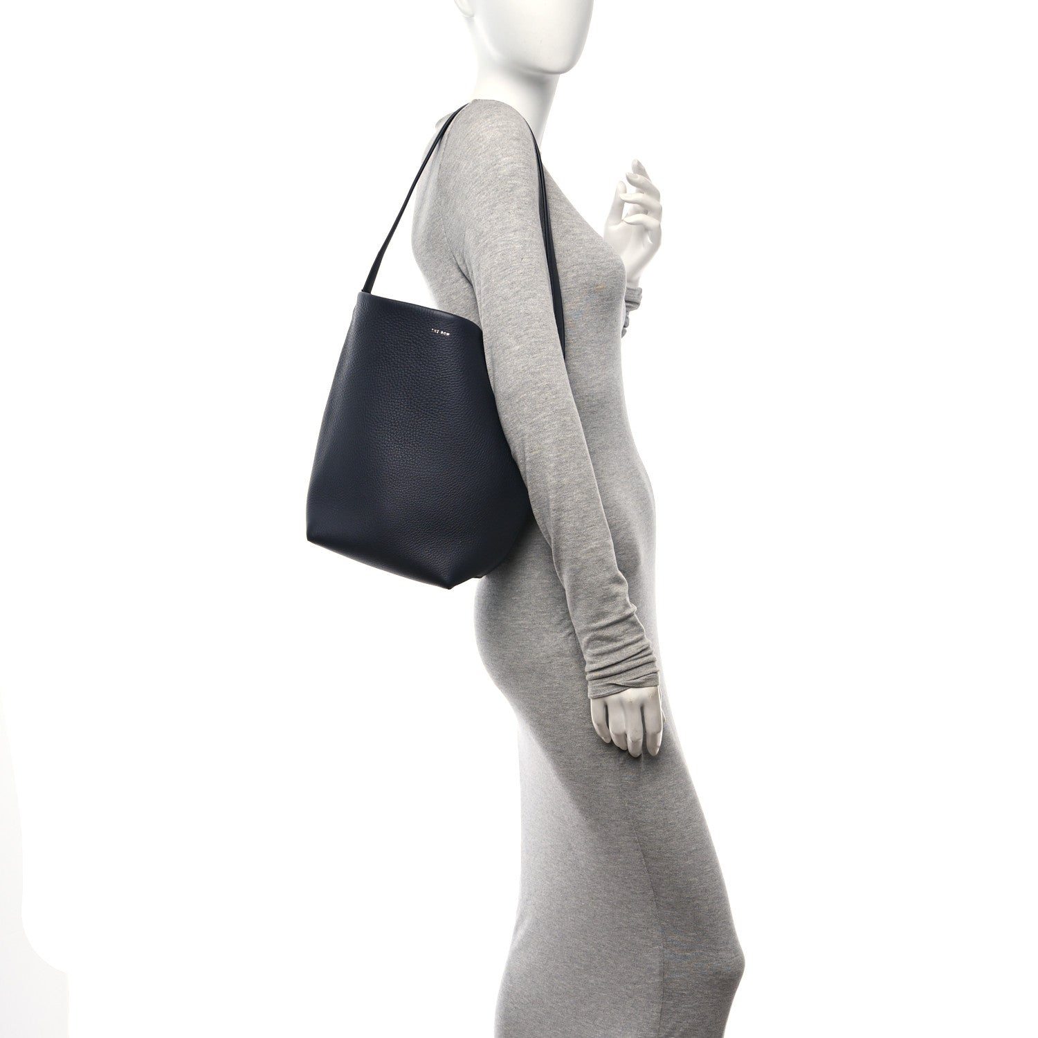 The Row Grained Calfskin Medium N/S Park Tote Marine 2 of 9