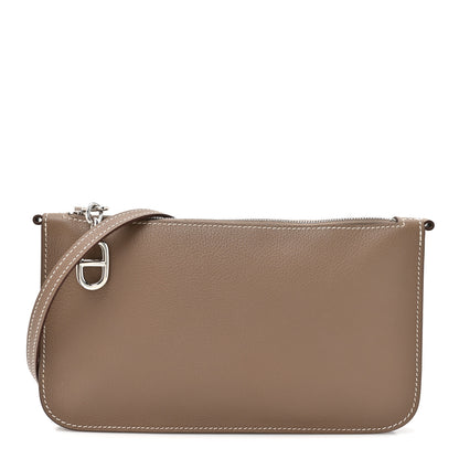 Hermes Evercolor Chaine d'Ancre Zipengo Pochette To Go Etoupe 1 of 11