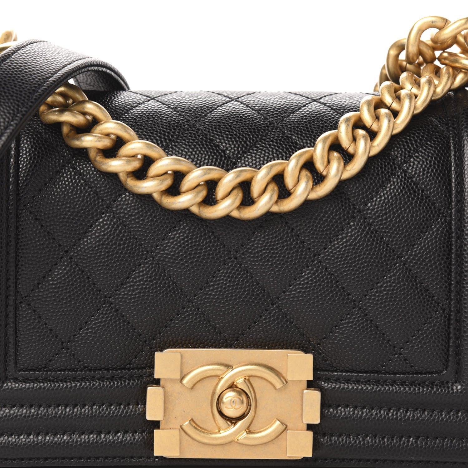Chanel Caviar Quilted Small Boy Flap Black 10 of 11