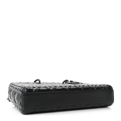 Christian Dior Calfskin Cannage Diamond Medium Lady D-Joy Black 4 of 11