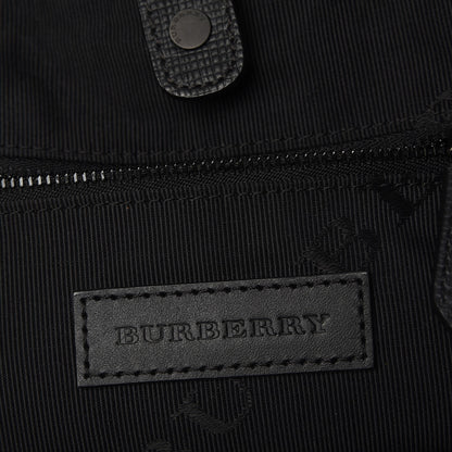 Burberry Weatherproof Leather Large Rucksack Backpack Black 7 of 9