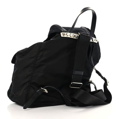 Prada Nylon New Vela Studded Backpack Black Green 2 of 8