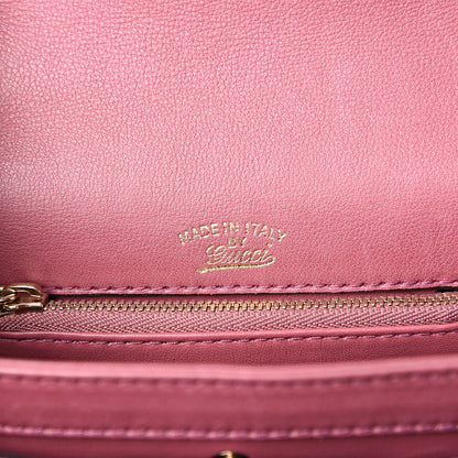 Gucci Calfskin Small 1973 Shoulder Flap Bag Peonia Flower 5 of 11