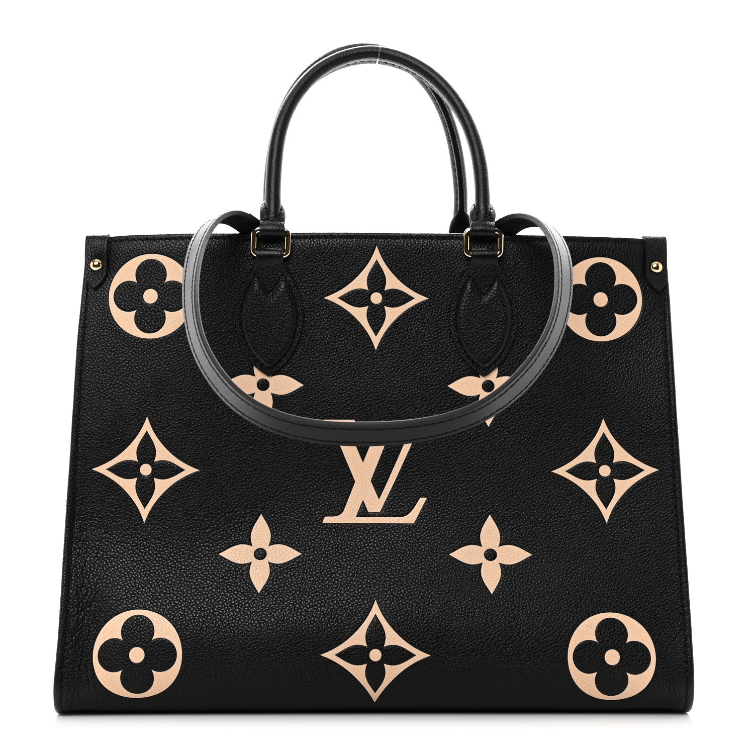 Louis Vuitton Empreinte Monogram Giant Onthego MM Black Beige 1 of 9