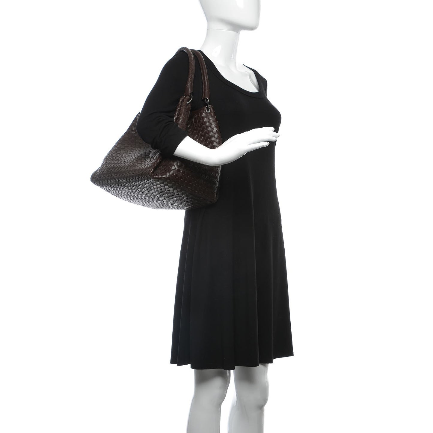 Nappa Intrecciato Parachute Bag Ebano