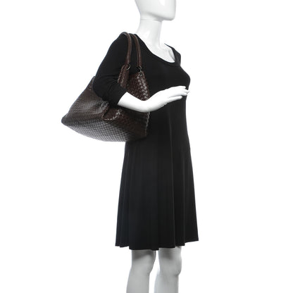 Bottega Veneta Nappa Intrecciato Parachute Bag Ebano 2 of 6