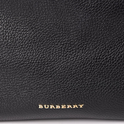 Burberry London Grainy Calfskin Medium Cale Hobo Black 8 of 13