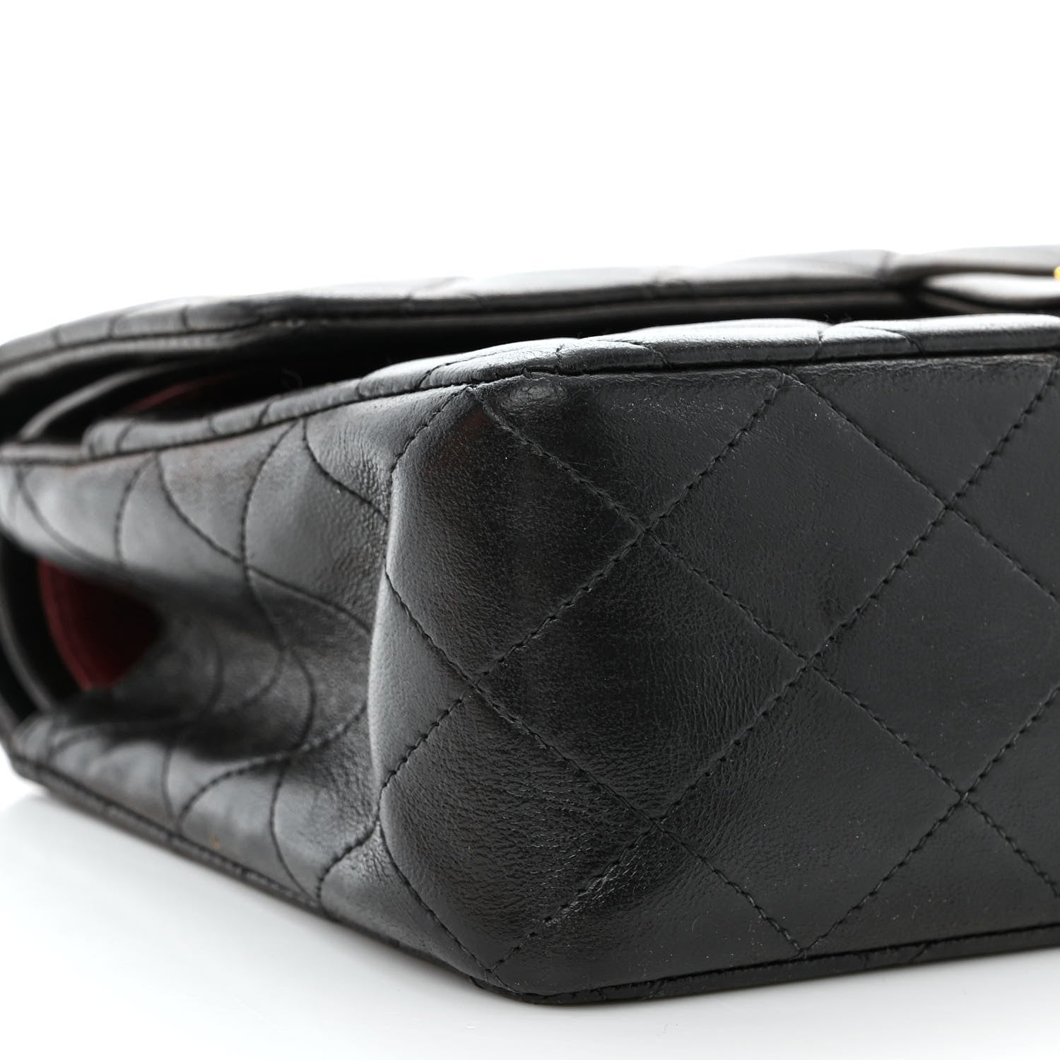 Chanel Lambskin Quilted Medium Double Flap Black 9 of 13