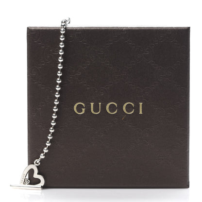 Gucci Sterling Silver Heart Toggle Necklace 5 of 5