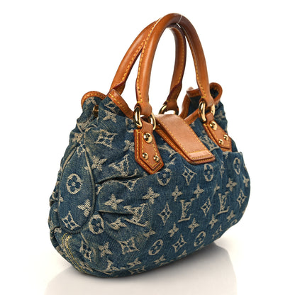 Louis Vuitton Monogram Denim Pleaty Blue 3 of 11