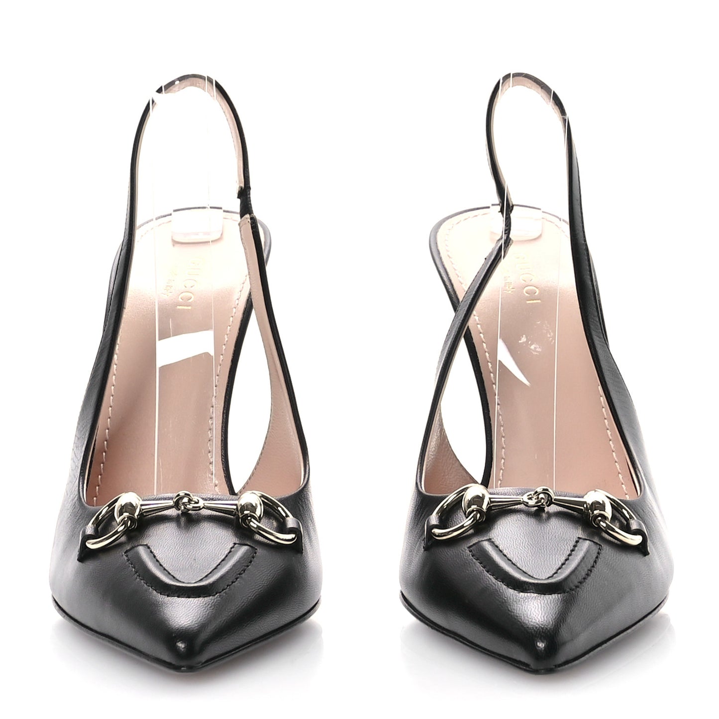 Malaga Kid Horsebit Erin 105mm Slingback Pumps 40.5 Black