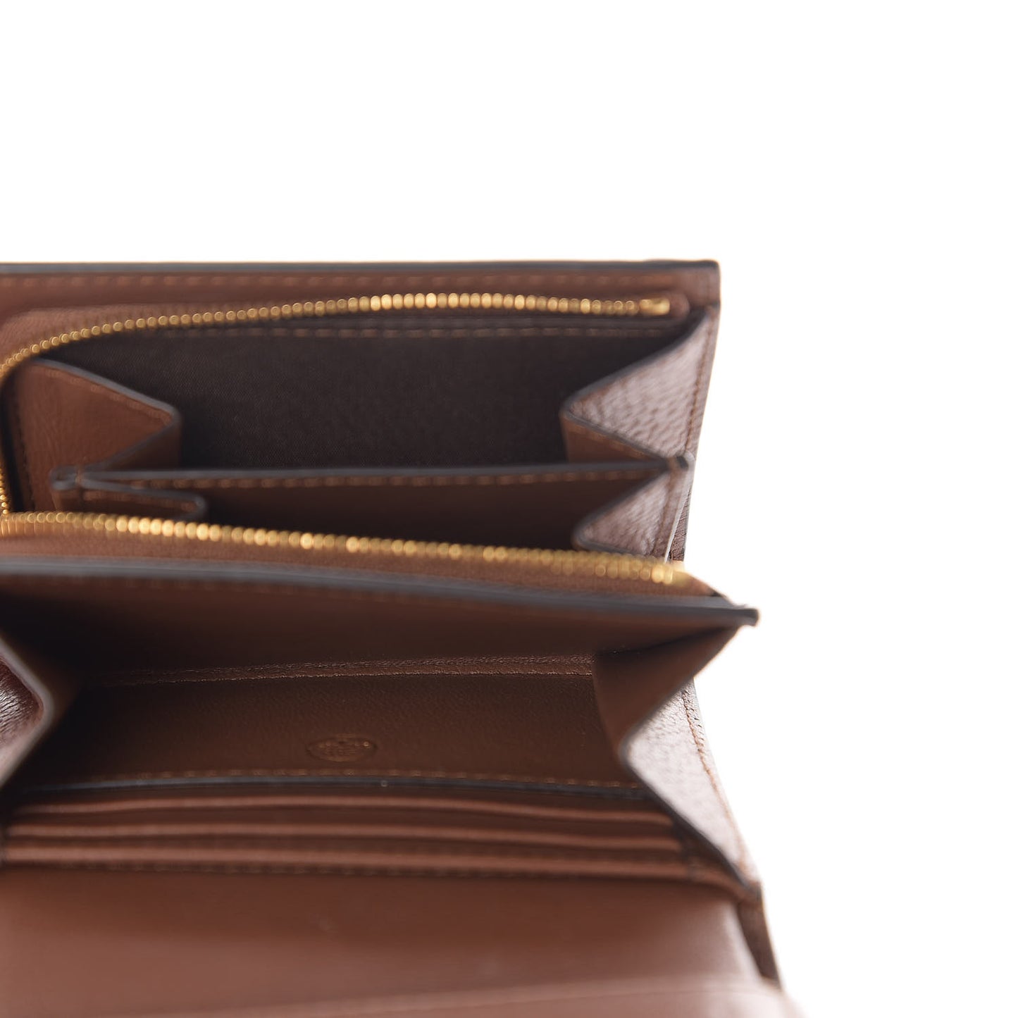 Small Classic Grain Small Continental French Purse Wallet Oak