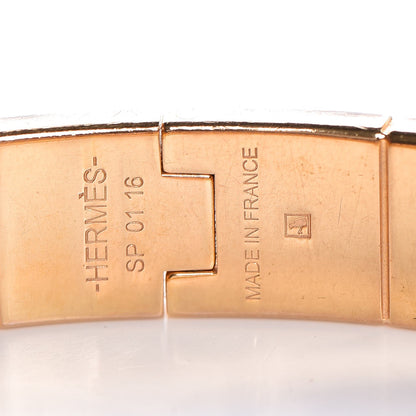 Hermes Enamel Printed Narrow Manufacture de Boucleries Hinged Bracelet S 4 of 8