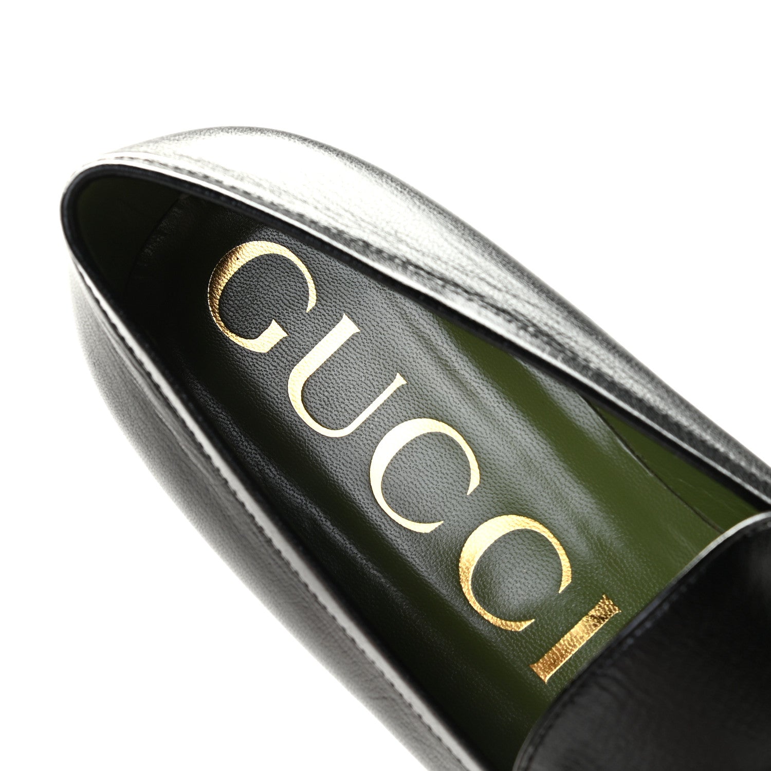 Gucci Goatskin Houdan Platform Loafers 41 Black 9 of 9