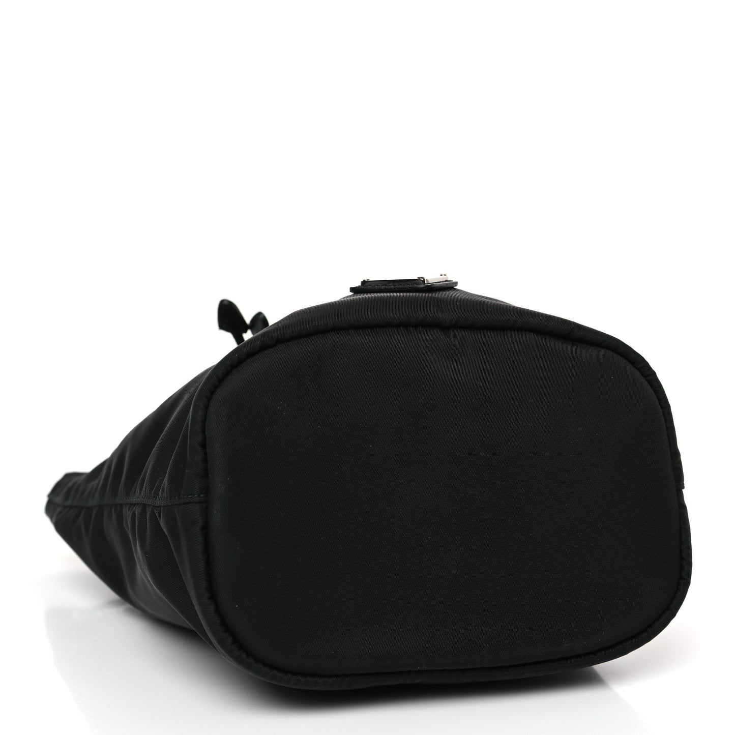 Nylon Vela Drawstring Wristlet Pouch Black