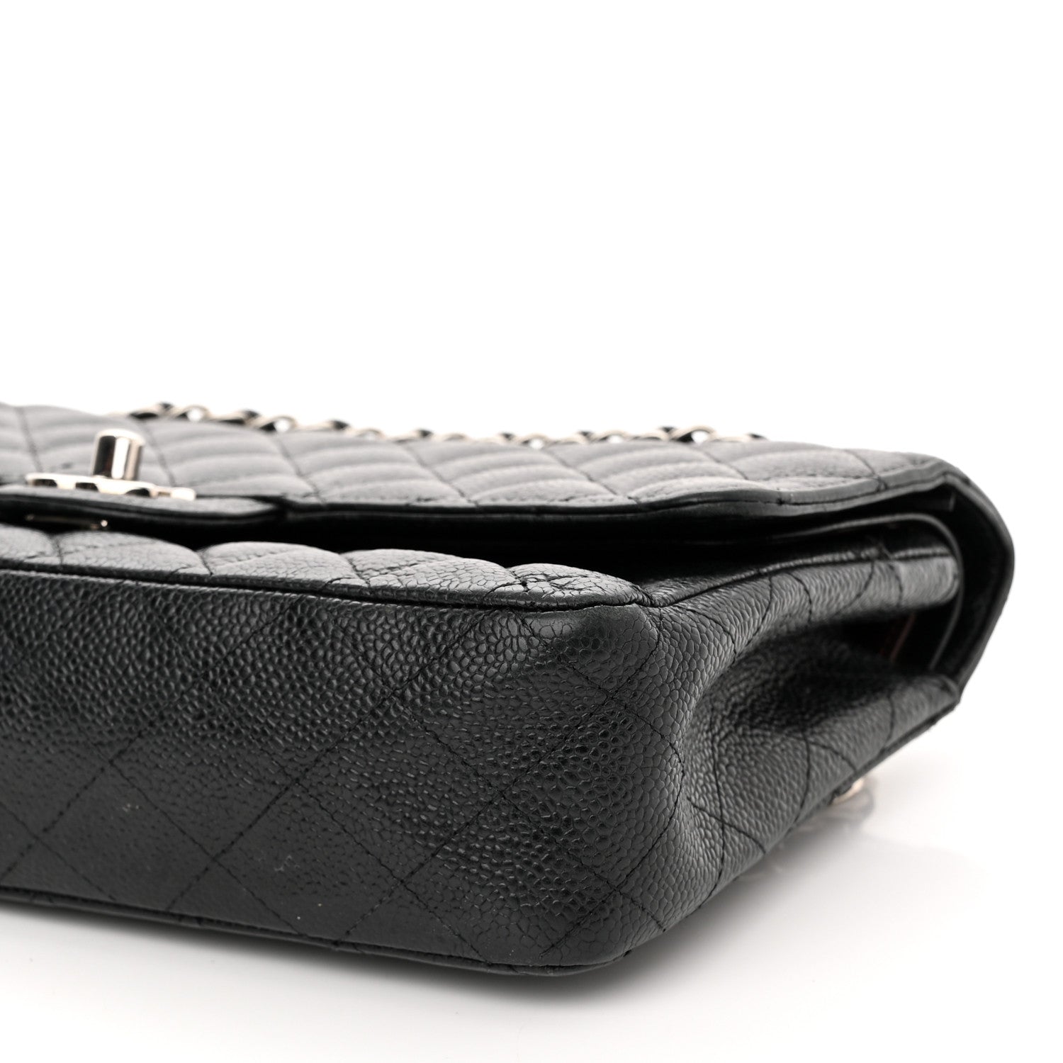 Chanel Caviar Quilted Medium Double Flap Black 10 of 13