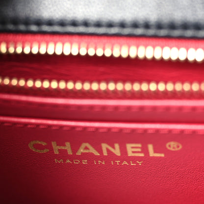 Chanel Lambskin Quilted Small Sweet Camellia Flap Black 6 of 9