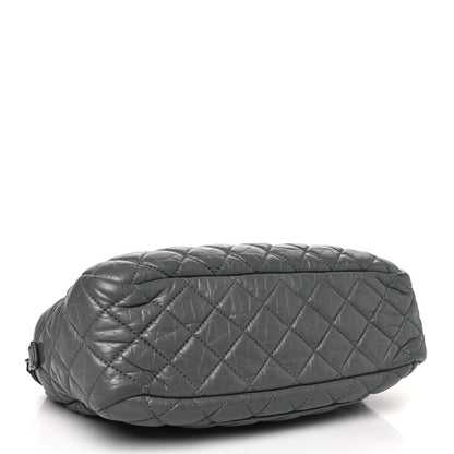 Chanel Aged Calfskin Quilted Medium Reissue Camera Case Grey 4 of 10