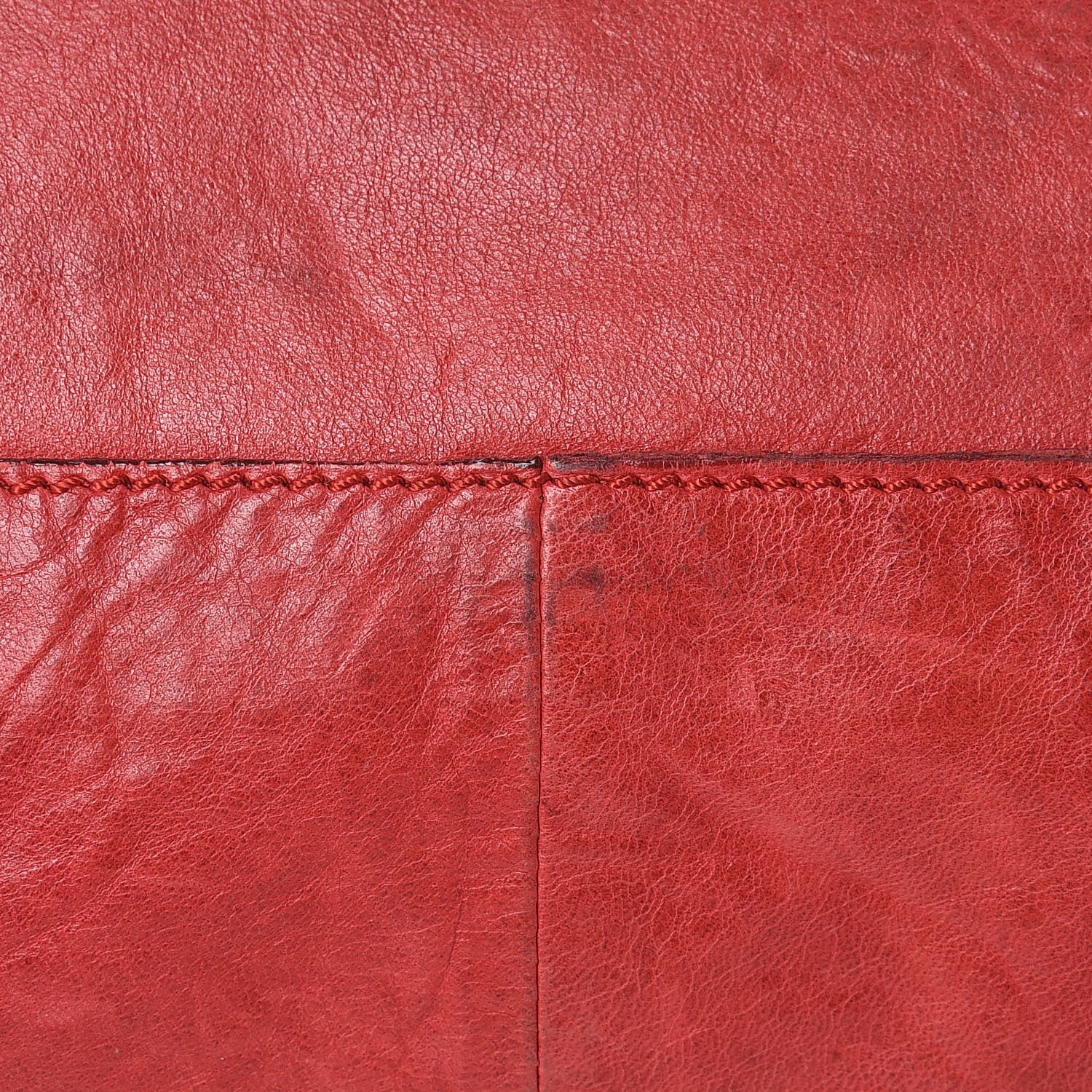 Fendi Calfskin Whipstitch Baguette Red 18 of 20