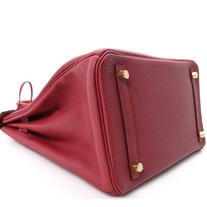 Hermes Togo BIRKIN 30 Rouge Grenat 9 of 10