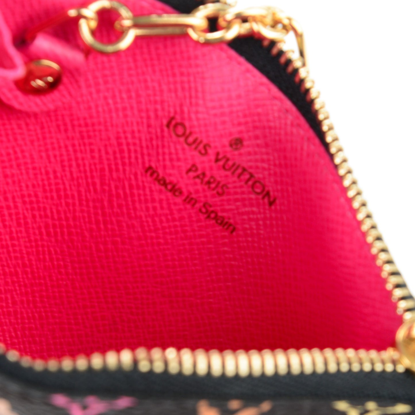 Monogram Multicolor Key Pouch Black Grenade