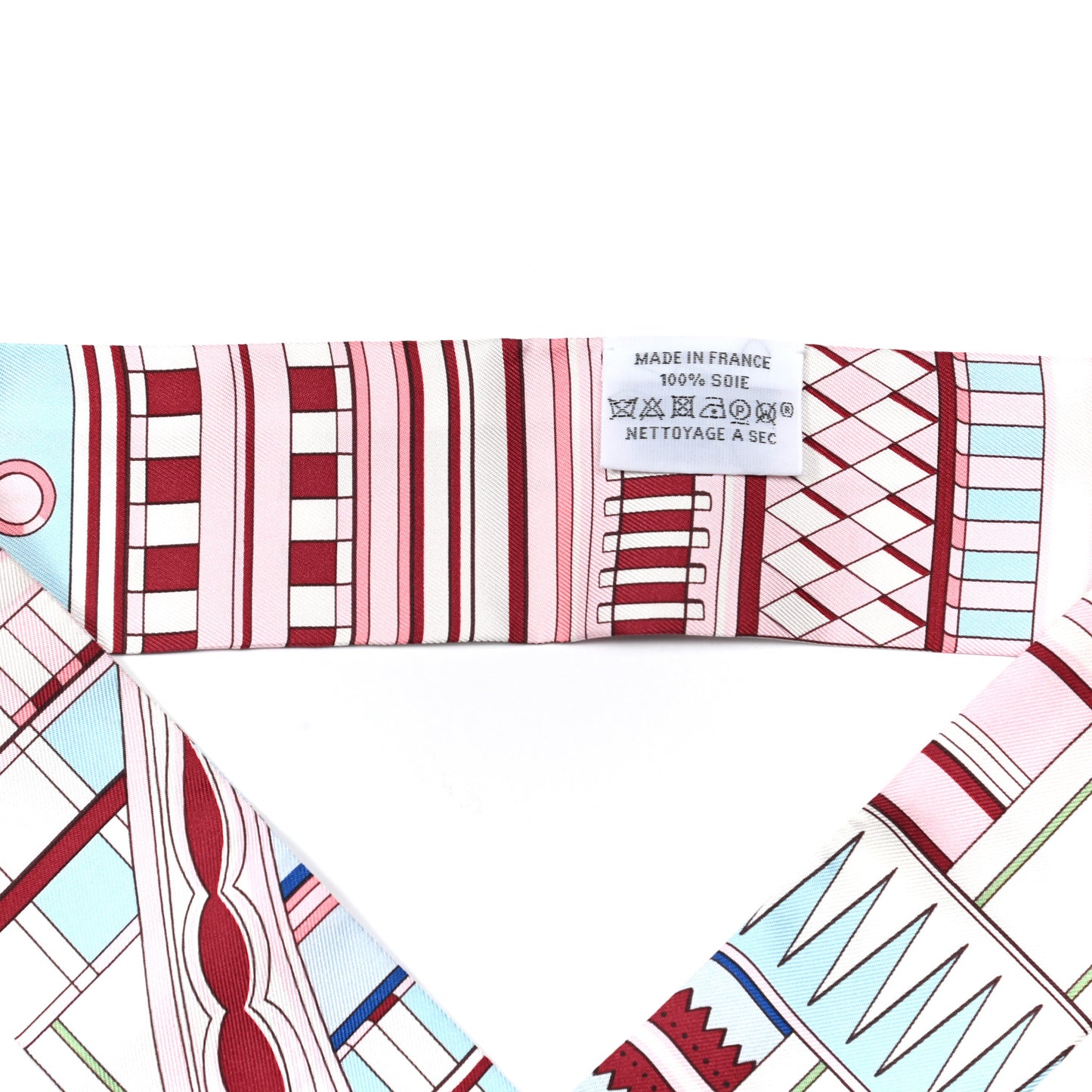 Silk Voltes Et Pirouettes Twilly Rose Ciel Bordeaux