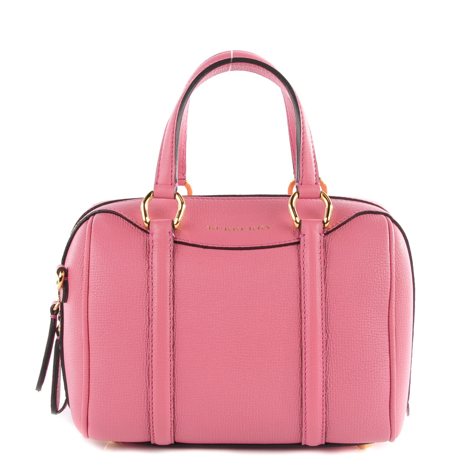 Burberry Derby Calfskin Small Alchester Bowling Bag Mauve Pink 1 of 10