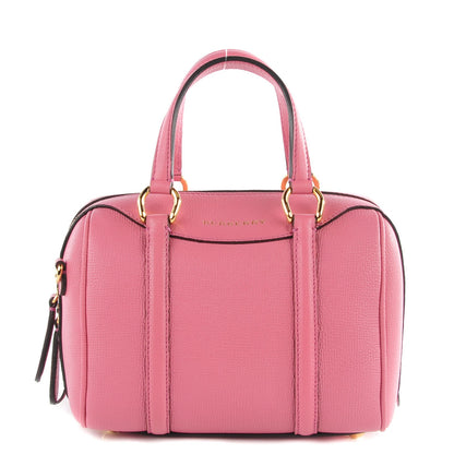 Burberry Derby Calfskin Small Alchester Bowling Bag Mauve Pink 1 of 10