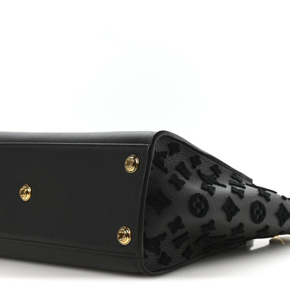Louis Vuitton Calfskin Monogram Tufting On My Side Black 9 of 10
