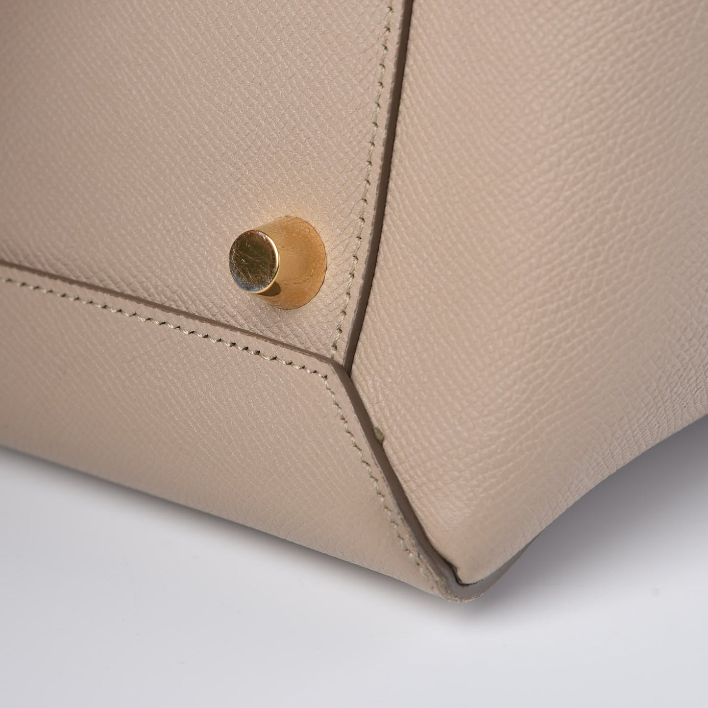 Grained Calfskin Mini Belt Bag Light Taupe