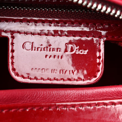Christian Dior Patent Cannage Medium Lady Dior Red 6 of 13