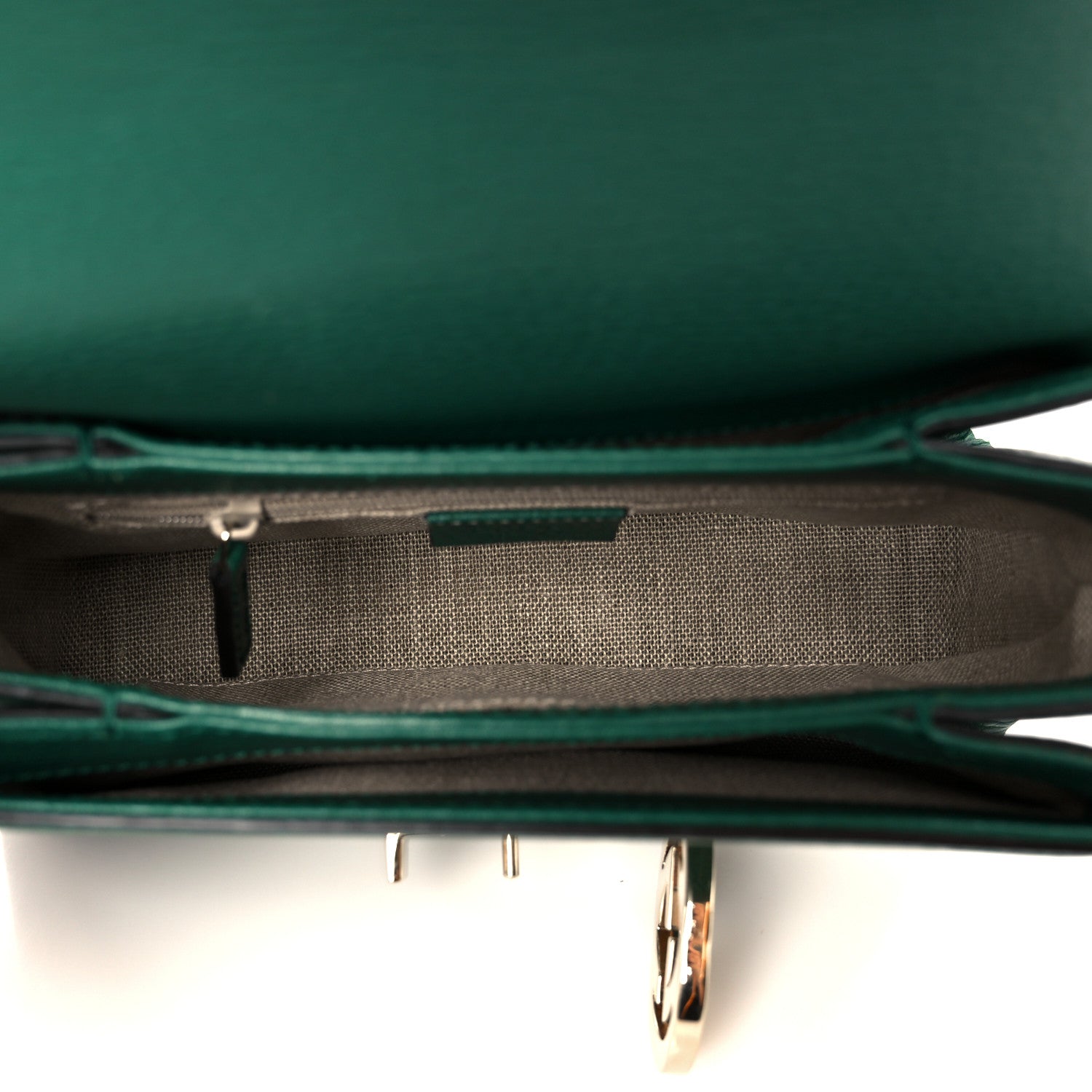 Gucci Dollar Calfskin Interlocking G Crossbody Bag Emerald 1793553