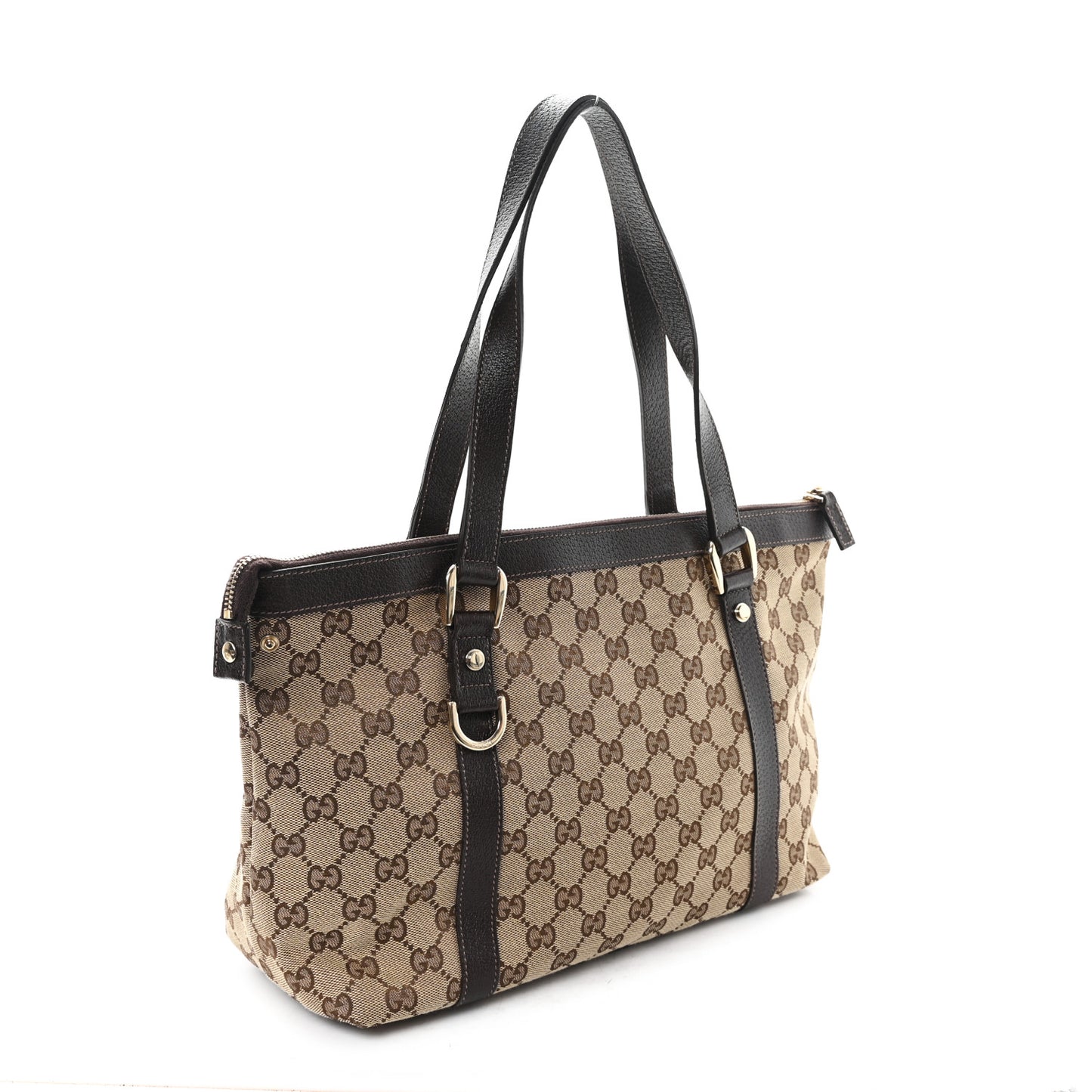 Monogram Medium Abbey Tote Brown