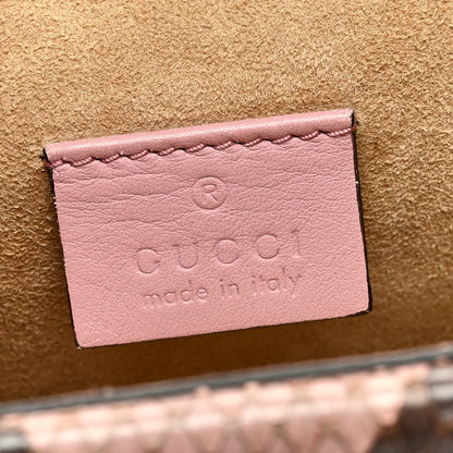 Gucci SnakeskinCrystal Mini Dionysus Shoulder Bag Pastel Pink 6 of 10